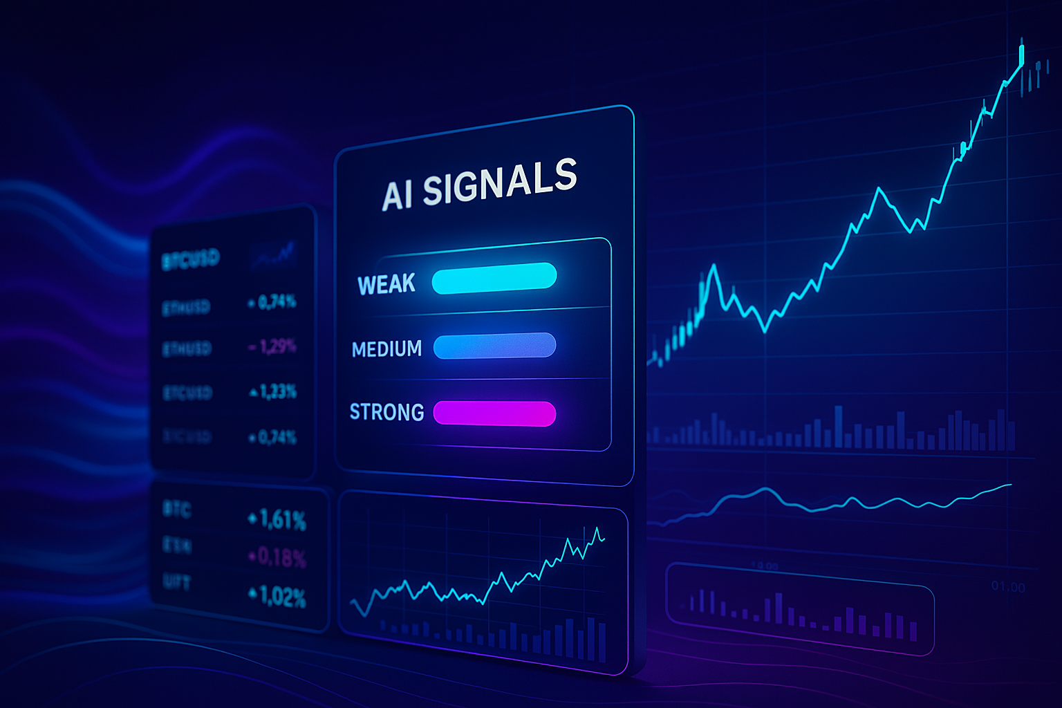 AI trading platform with smart signals and real-time analytics