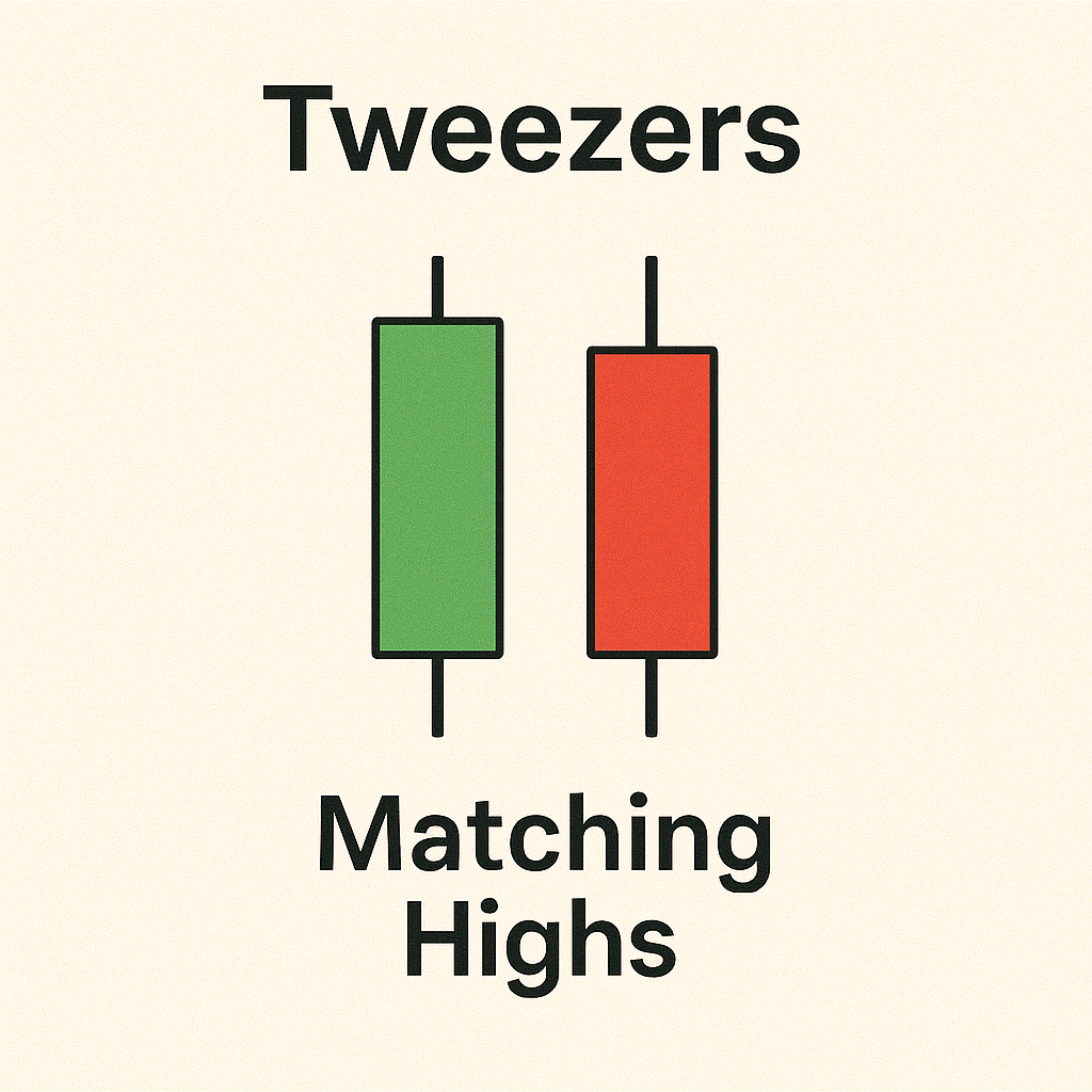 Tweezers pattern - candlestick patterns for double top and bottom signals